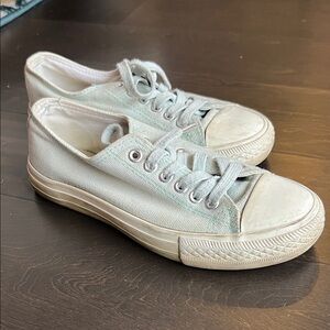 LOFT Mint Green Canvas Sneakers